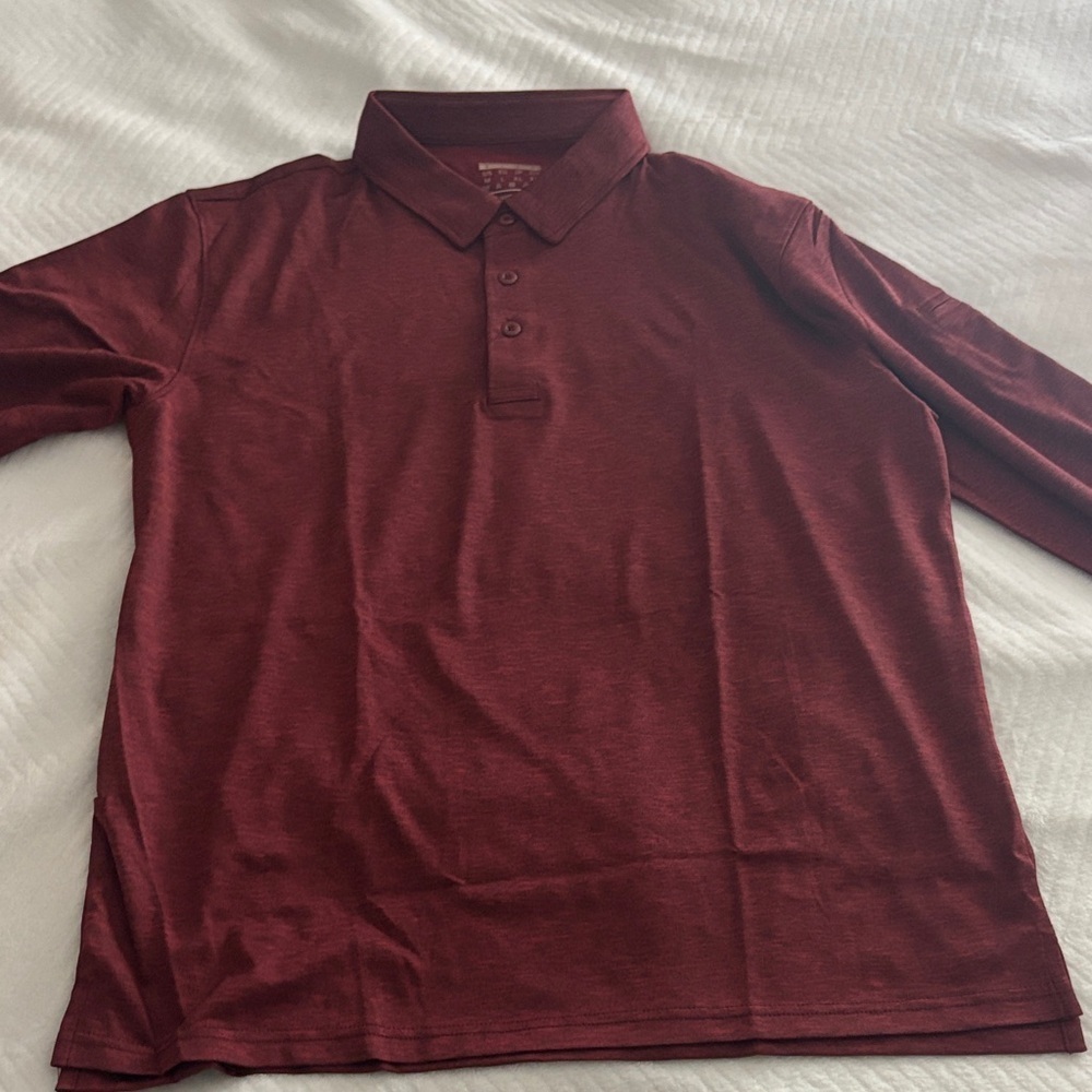 Men's Burgundy Polo Shirt